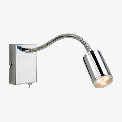 The Range Orion LED 3 Light Flexi Indoor Wall Spotlight (Switched) Chrome - Chrome