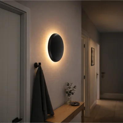 The Range EGLO Porciano Portable Magnetic LED Warm White Wall Light, Black - Black