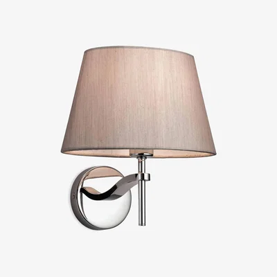 The Range Princess 1 Light Single Indoor Wall Polished SSteel Oyster E14 - Polished Stainless Steel