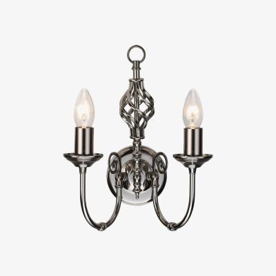 The Range Classic Twin Wall Light - Pewter