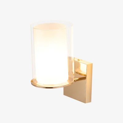 The Range Modern Glass Wall Light with G9 Fitting - Gold