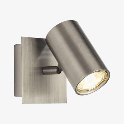 The Range Satin Silver Cylinder Spotlight  - Silver