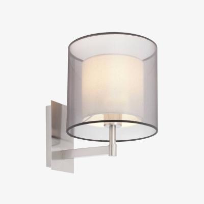 The Range Saba 1 Light Indoor Wall Light with Double Shade - White