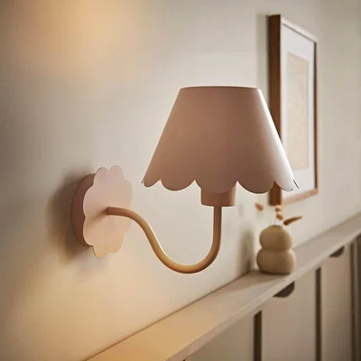 The Range Hattie Scallop Rechargeable Wall Light - Pink / 1