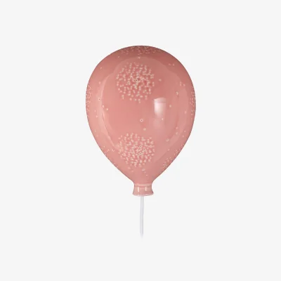 The Range Ola Kids Pink Balloon Ceramic Wall Night Light - Pink