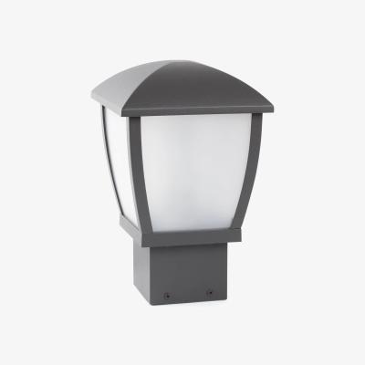 The Range Mini 1 Light Outdoor Pedestal Light - Dark Grey