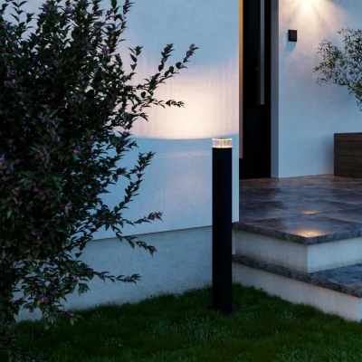 The Range EGLO Castelnuovo Aluminium IP65 Outdoor Floor Light, Black - Black