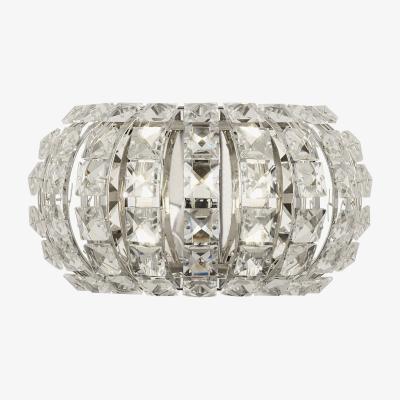 The Range Edinburgh Chrome 2LT Wall Light  - Silver