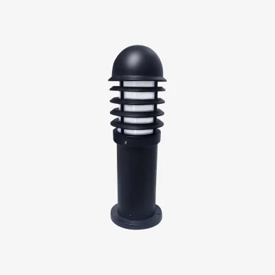 The Range Mason Outdoor Post Light - Black And Opal Plastic