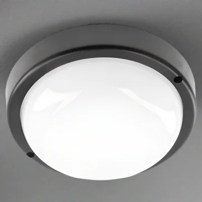 The Range CGC KODO Black Round Ceiling Wall Light Surface Mount LED, 8W - Black / 15.5cm / 720
