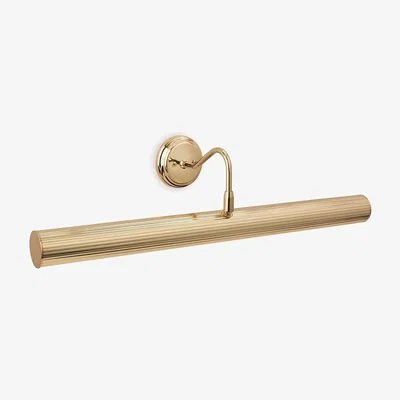 The Range Reeded 4 Light Picture Wall Light Polished Brass E14 - Polished Brass