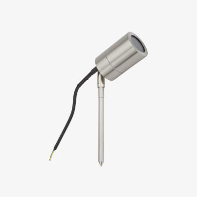 The Range Biard Le Mans IP44 Brushed Steel Spike Light - Black