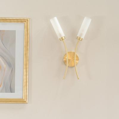 The Range Maya 2 Way Curved Wall Light Fitting -  Gold