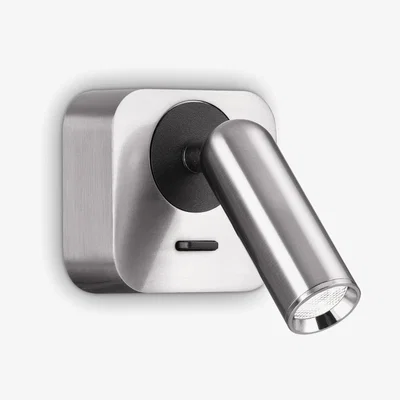 The Range Bean LED Decorative Square Reading Light Nickel 3000K 3.5W - Nickel