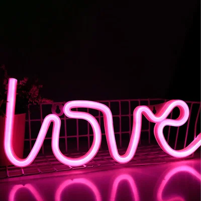 The Range Love Neon Light Signs - Pink