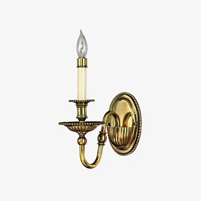 The Range Cambridge Wall Light Brass - Brass