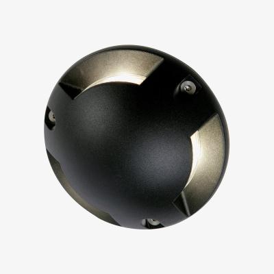 The Range CGC APOLLO Black Surface Mount Ground Light 3 Way Light Output 3W LED - black