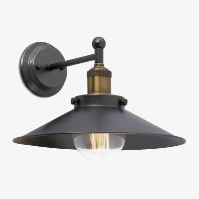 The Range Marlin 1 Light Indoor Dome Wall Light - Black