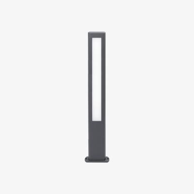 The Range Nanda LED Outdoor Tall Bollard Light - Dark Grey
