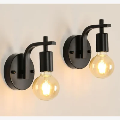The Range Wall Sconce Black E27 - Black / 2