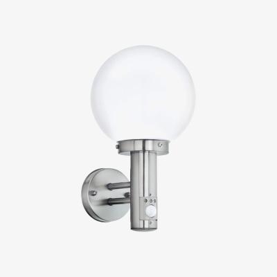 The Range Nisia Contemporary globe exterior wall light with sensor - Grey