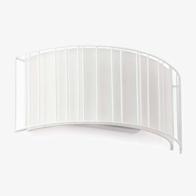 The Range Linda 2 Light Indoor Wall Light with Shade - White