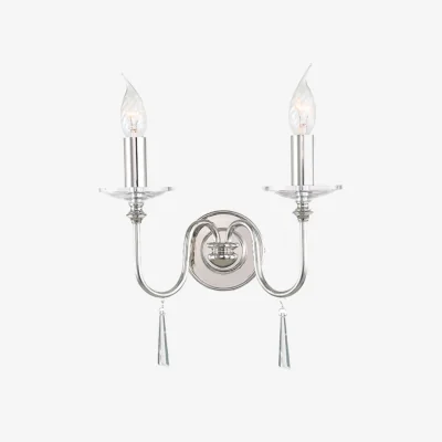 The Range Finsbury Wall Light Nickel - Nickel