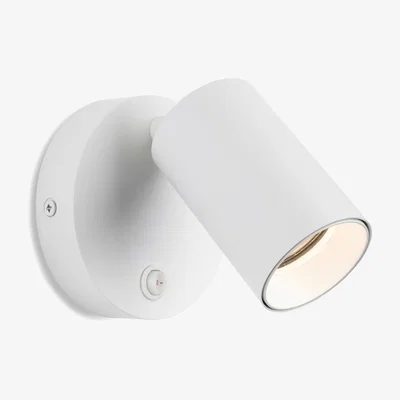The Range Max Wall Single Spotlight Switched White - White