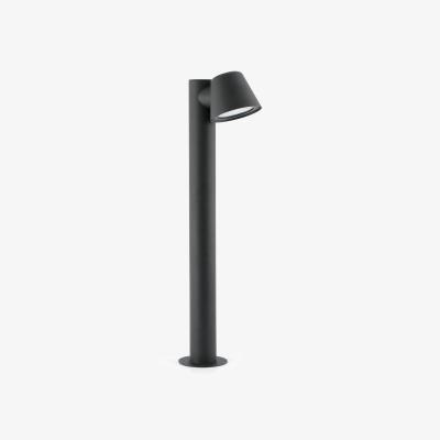 The Range Gina 1 Light Outdoor Bollard Light - Dark Grey