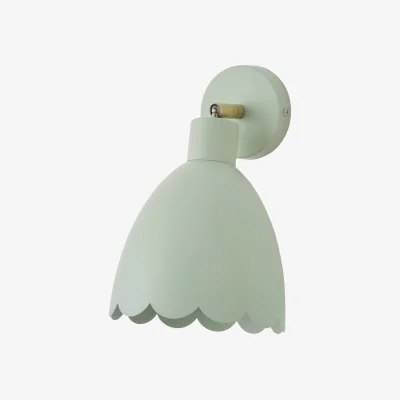 The Range Millie Scallop Adjustable Wall Light - Sage Green / 0.35kg / Plastic