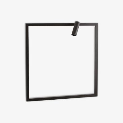 The Range Syntesi Square Integrated Led Wall Lamp Black 3000K - Black
