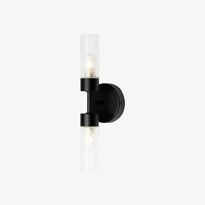 The Range Mavis 2 Light Bathroom Wall Light - Black