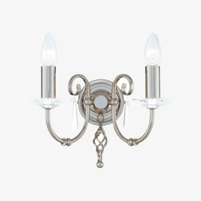 The Range Elstead Lighting Aegean Wall Light Nickel - Nickel