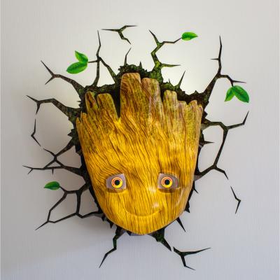 The Range Marvel Baby Groot 3D Deco Wall Light - Brown