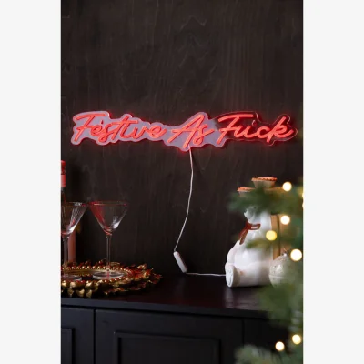 Rockett St George Festive As Fuck Neon Wall Light