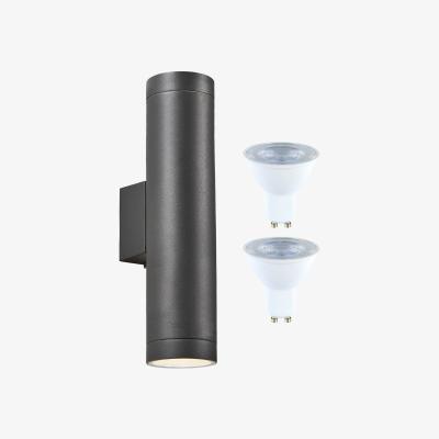 The Range Long Up and Down Lights with LED GU10 Bulbs - Anthracite Grey