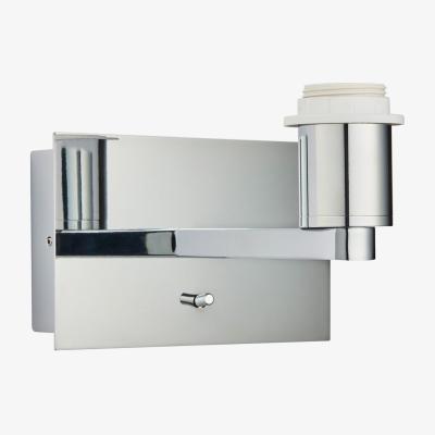 The Range Issac Usb Wall Chrome Effect Plate 1 Light IP20 - E27 - chrome effect plate