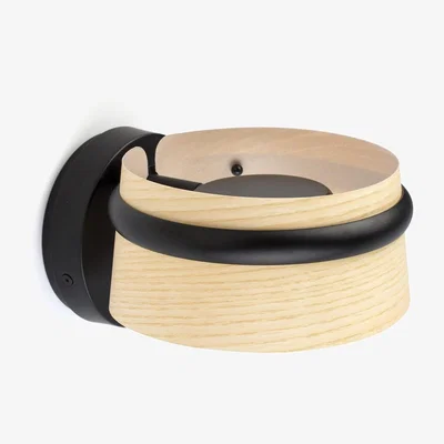 The Range Loop Integrated LED Wall Light Black 2700K - Black / 13cm