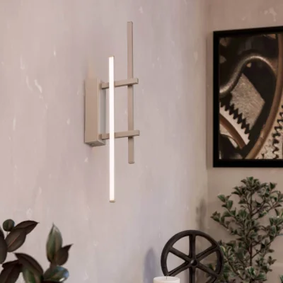 The Range EGLO Trepiliano Metal Modern LED Linear Wall Light, Sandy - Sandy