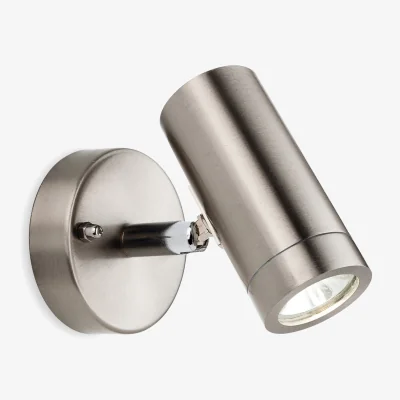 The Range Sprint LED 1 Light Single Outdoor Wall Light Spotlight Stainless Steel IP44 - Stainless Steel