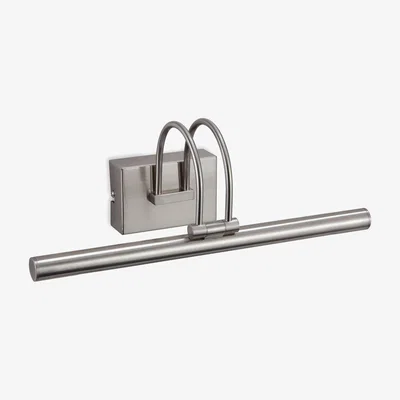 The Range Anja LED Picture Wall Light Brushed Steel - Brushed Steel