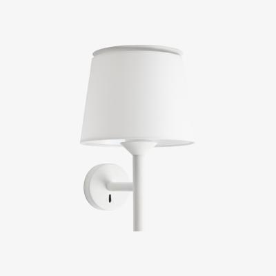 The Range Savoy Wall Light with Shade - White