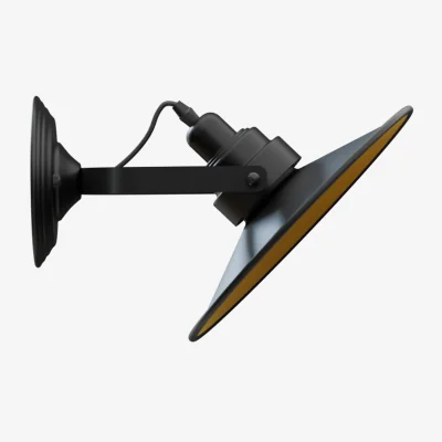 The Range Wall Light Black with Yellow - Black