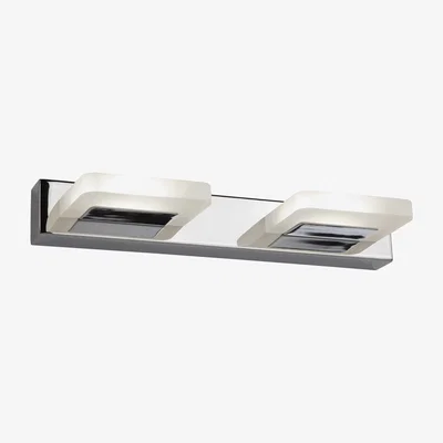 The Range Luna 2 Light LED Wall Light - Chrome