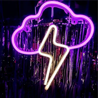 The Range Colourful Cloud Neon Light - Pink and White
