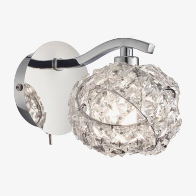 The Range Talia 1 Light Wall Chrome Crystal (K5) Detail G9 - Chrome Plate