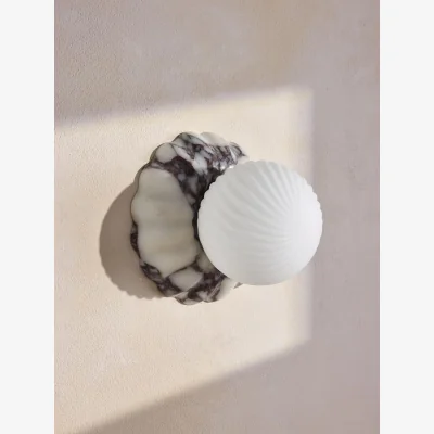 Soho Home Floria Wall Light, Calacatta Viola Marble, IP44, UK