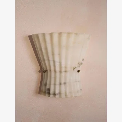 Soho Home Mallory Wall Light, Alabaster