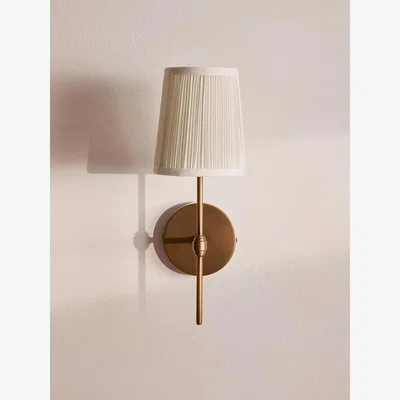 Soho Home Isobella Wall Light, Antiqued Brass