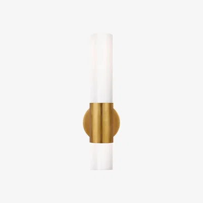 Tobias Oliver AERIN | Penz Cylindrical Wall Light | Antique Brass